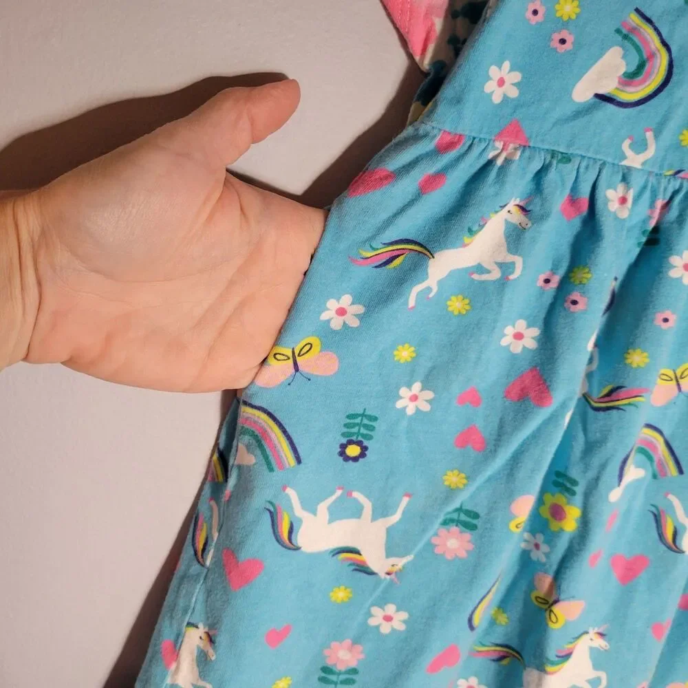Old Navy & Wonder Nation Lot of 2 Dresses Multi-colored Girls Size 4T